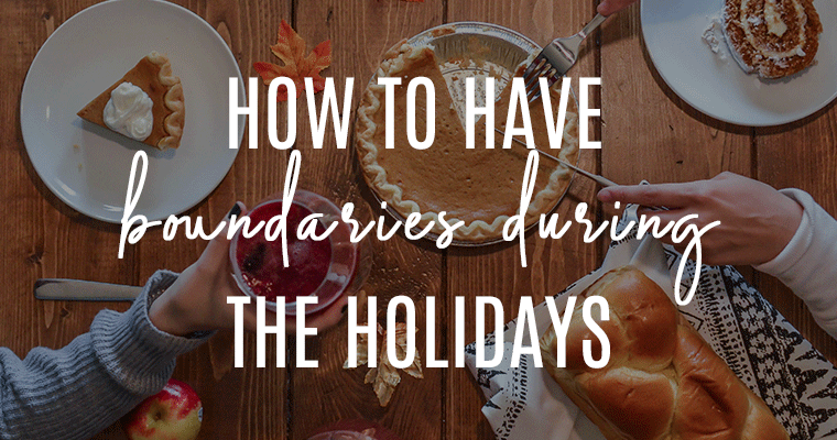 If you’re going home for Thanksgiving or Christmas, you might feel anxious about seeing your family members. I can relate! If you aren’t comfortable with how to say no, it can be especially stressful. And if you’re going to see friends and family you only see this time of year, here’s how to have boundaries during the holidays. #holidayboundaries #boundaries #howtosayno