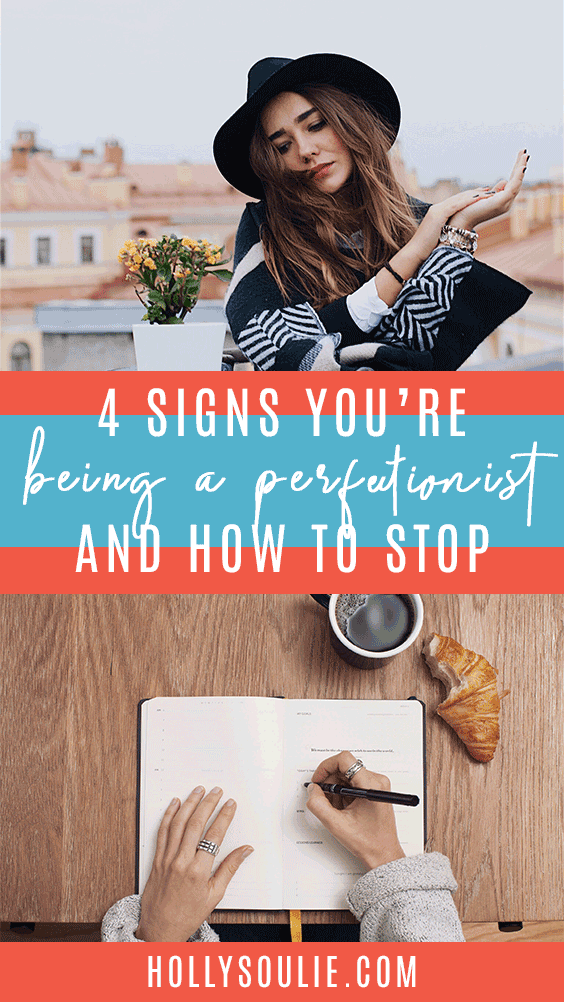 When you're trying to be perfect, it can give you a lot of anxiety. And it's also setting the bar to an unattainable standard. Here are 4 signs you're trying to be perfect and how to stop. #perfectionism #healingperfectionism #beingperfect