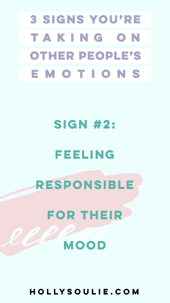 If you're a kind and caring person, sometimes it can be easy to take on too much without even realizing it! Since I'm pretty sensitive, I've done this so many times. But it gets really heavy to carry other people's problems. So here are 3 signs youre taking on other peoples emotions and what to do instead! #codependency #highlysensitive #boundaries