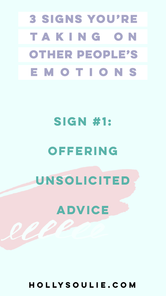 If you're a kind and caring person, sometimes it can be easy to take on too much without even realizing it! Since I'm pretty sensitive, I've done this so many times. But it gets really heavy to carry other people's problems. So here are 3 signs youre taking on other peoples emotions and what to do instead! #codependency #highlysensitive #boundaries