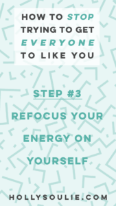 As someone who has struggled with needing everyone to like me, I figured out how to change that! It drains your energy to be a people pleaser and care what people think about you. So I want to share 4 steps for how to stop trying to get everyone to like you.