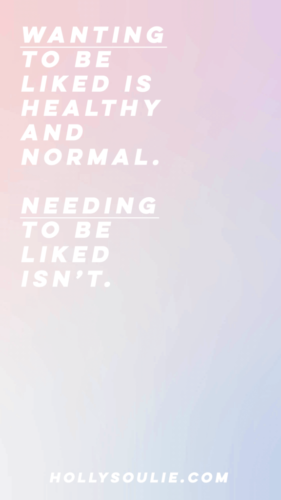 I've struggled with the need to be liked my entire life. But why? When I started asking myself where this came from, I was able to start doing the work to heal it. And guess what? The more I like myself the less I care if everyone likes me. If you can relate, let's explore where your need to be liked comes from! #needtobeliked