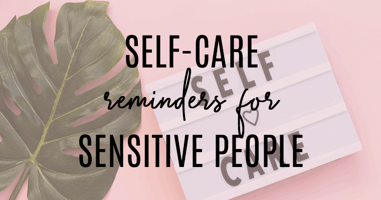 self care for highly sensitive people